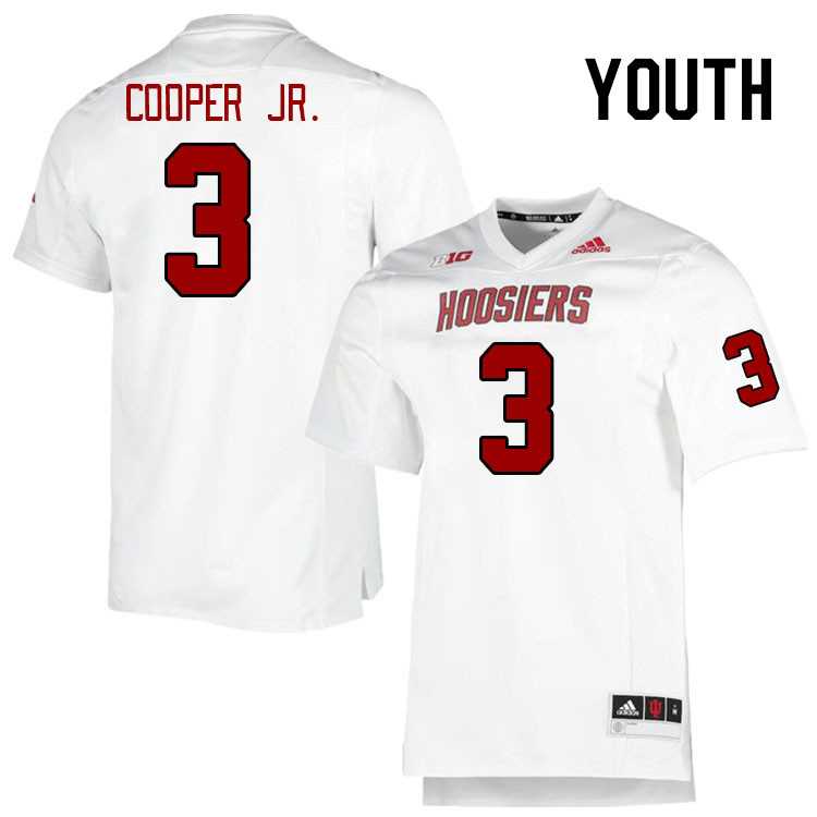 Youth #3 Omar Cooper Jr. Indiana Hoosiers College Football Jerseys Stitched-Retro